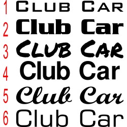 Club Car Custom emblems